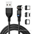 Magnetic Charger 3In1 Nylon Charging Cable